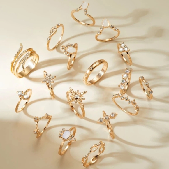 17 piece knuckle rings - Picture 1 of 3